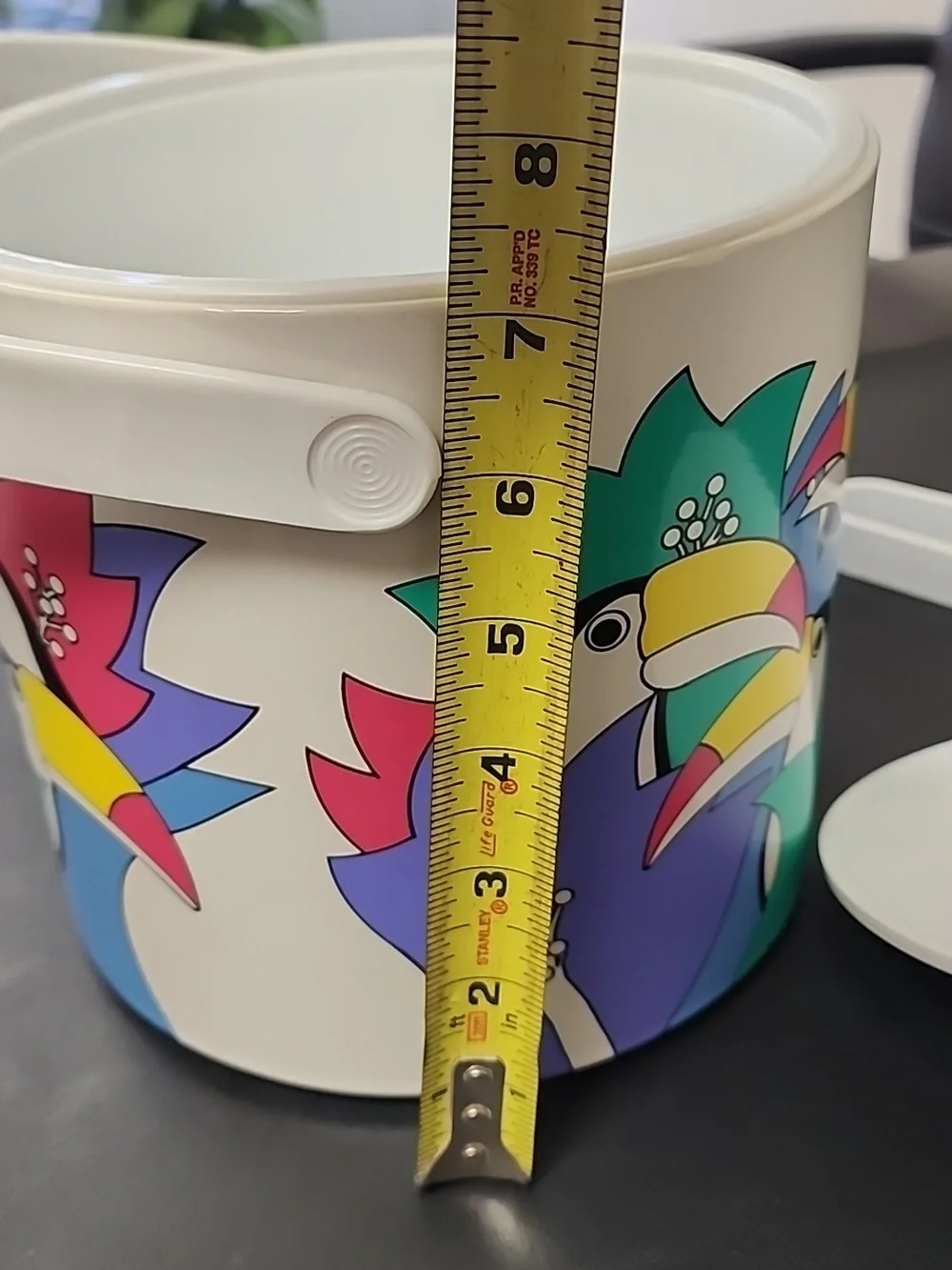 🥳 Toucans Tropical Ice Bucket. Vintage, 80s
